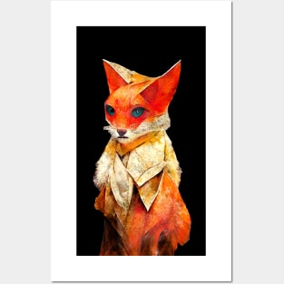 Fox watercolor painting #fox Posters and Art